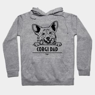 Corgi Dad Illustration Hoodie